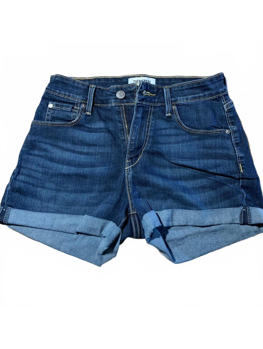 Denizen from Levi's Womens High Rise Denim Shorts Blue Dark Wash Size M